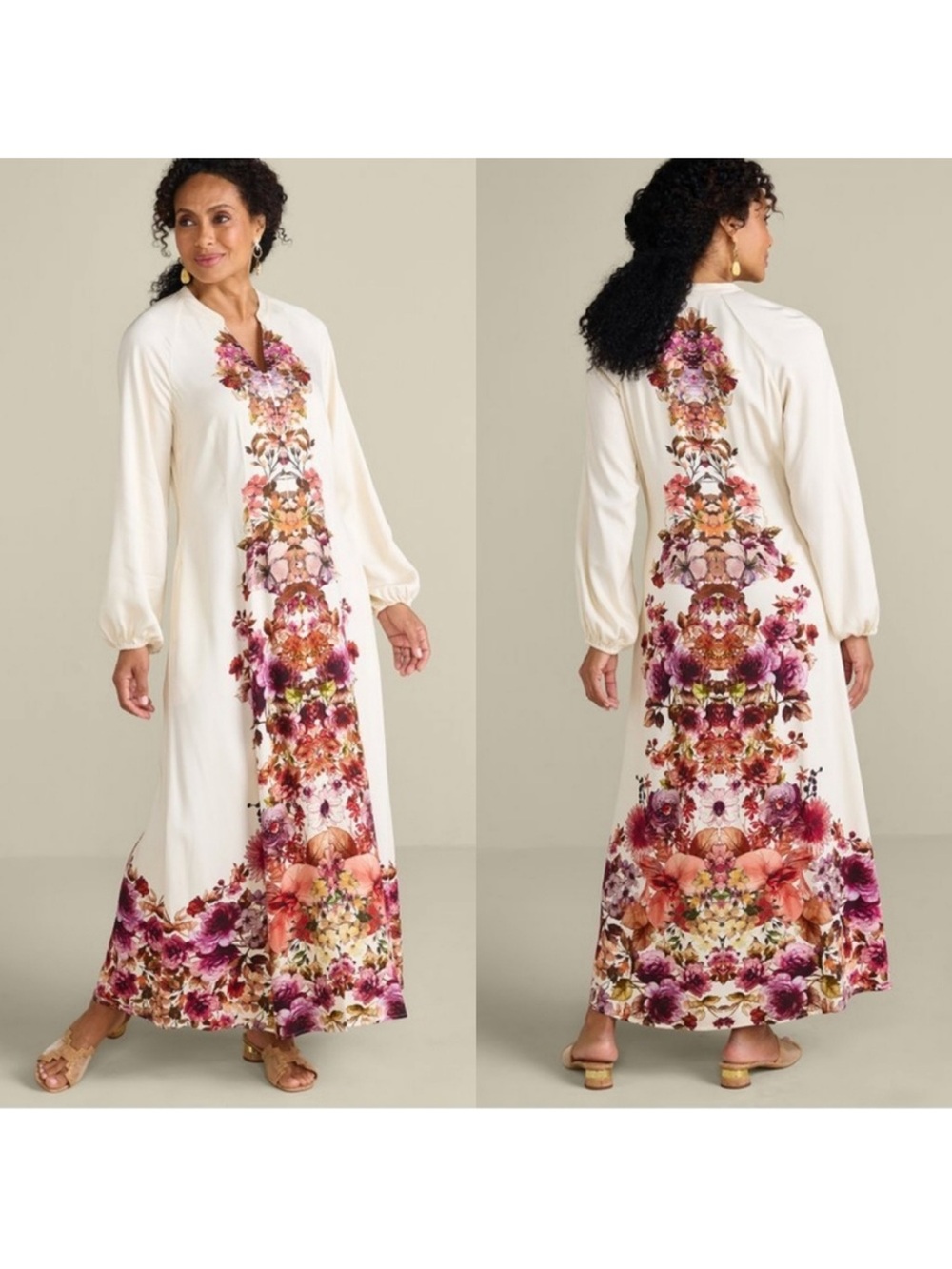 Soft Surroundings Paulette Maxi Shirtdress Size 1X New